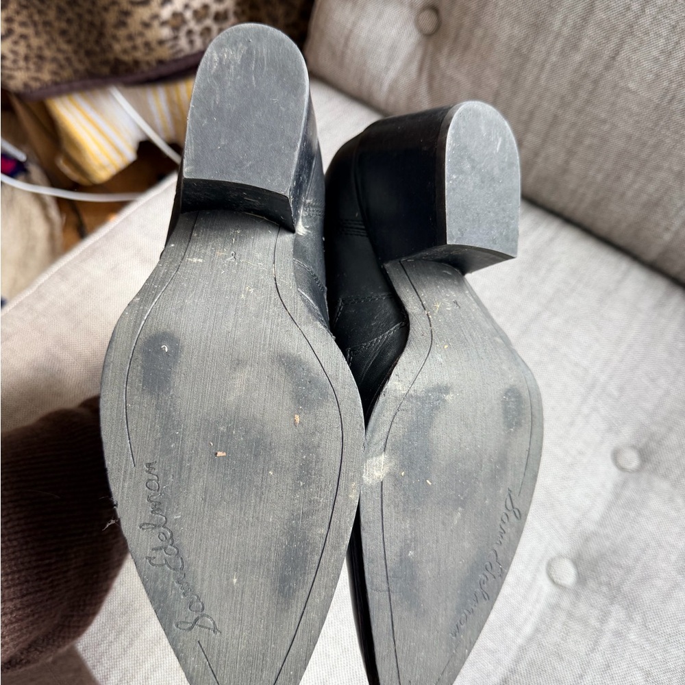 Sam Edelman Black Leather Ankle Boots - Picture 3 of 3